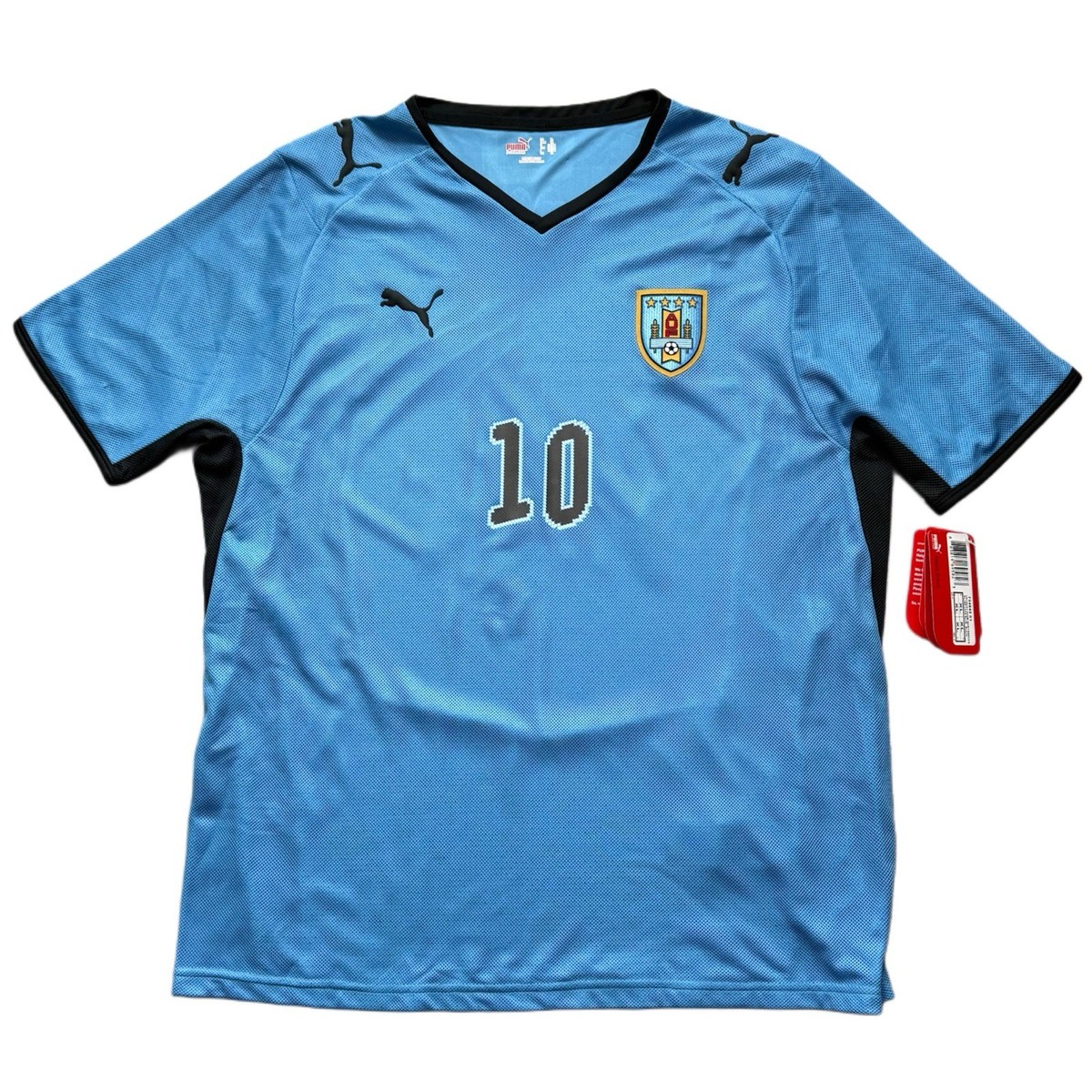 2008/09 Uruguay Home Jersey #10 Diego Forlan XL Puma Soccer Legend