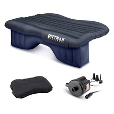 Pittman Outdoors Backseat Air Mattress, 55” Airbed for Mid-Size Vehicles, Black