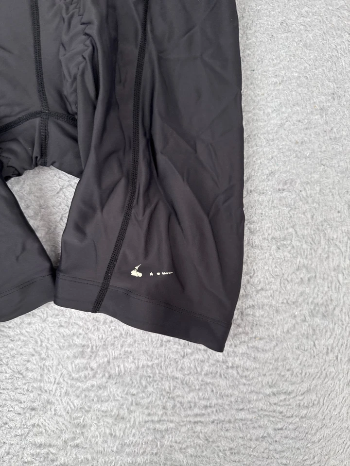 Pantalones Cortos de Ciclismo VINTAGE Nike Adultos Grandes Negros Mezcla de Poliéster Spandex Acolchados Foto 2 de 4