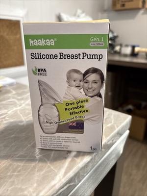 #ad Haakaa MHK002 Original Silicone Breastfeeding Manual Breast Milk Pump 4oz NEW $5.99