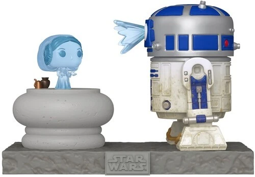 FUNKO POP! Deluxe: Star Wars - R2-D2 with Princess Leia Hologram [New Toy] Del