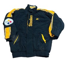 VTG 90s Pittsburgh Steelers Starter Pro Line Jacket Medium NFL Football READ A6