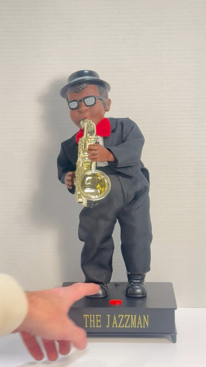 The Jazzman singing and dancing doll battery operated African