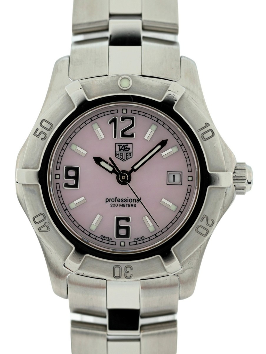 TAG HEUER エクスクルーシブ デイト クォーツ ピンク　WN1319 Tag Heuer 28mm Ladies Professional 2000 Exclusive Series Pink MOP