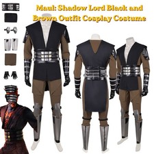 Darth Maul Cosplay Costume Halloween Shadow Lord Maul Tunic Pants Guards fullset