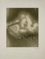TAPIES  --  1985  -   Gravure   '' Sextina ''  -  Signée et Numérotée