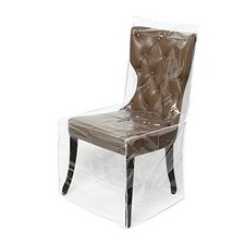 4 Packs Clear All Cover in Plastic Dinning Chair Covers - Full chair 4 Pcs