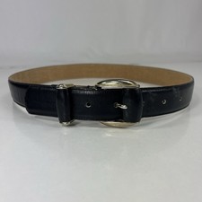 Amanda Smith Black Genuine Leather Belt - Women's Size 28