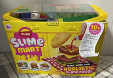 ZURU SLIME MART Small Basket Burger Picnic 12 Ingredients Unpack Create Squish