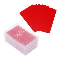 0.21mm Metal Business Cards, 180 Pack Name Card Laser Engraving, Red