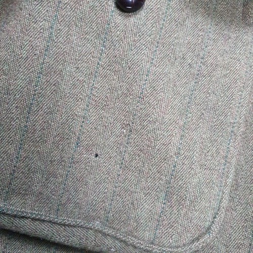 Barbour Derby Tweed Wool Coat Mens Vintage 90s Green Jacket Size C44 /112CM XL - Picture 7 of 16