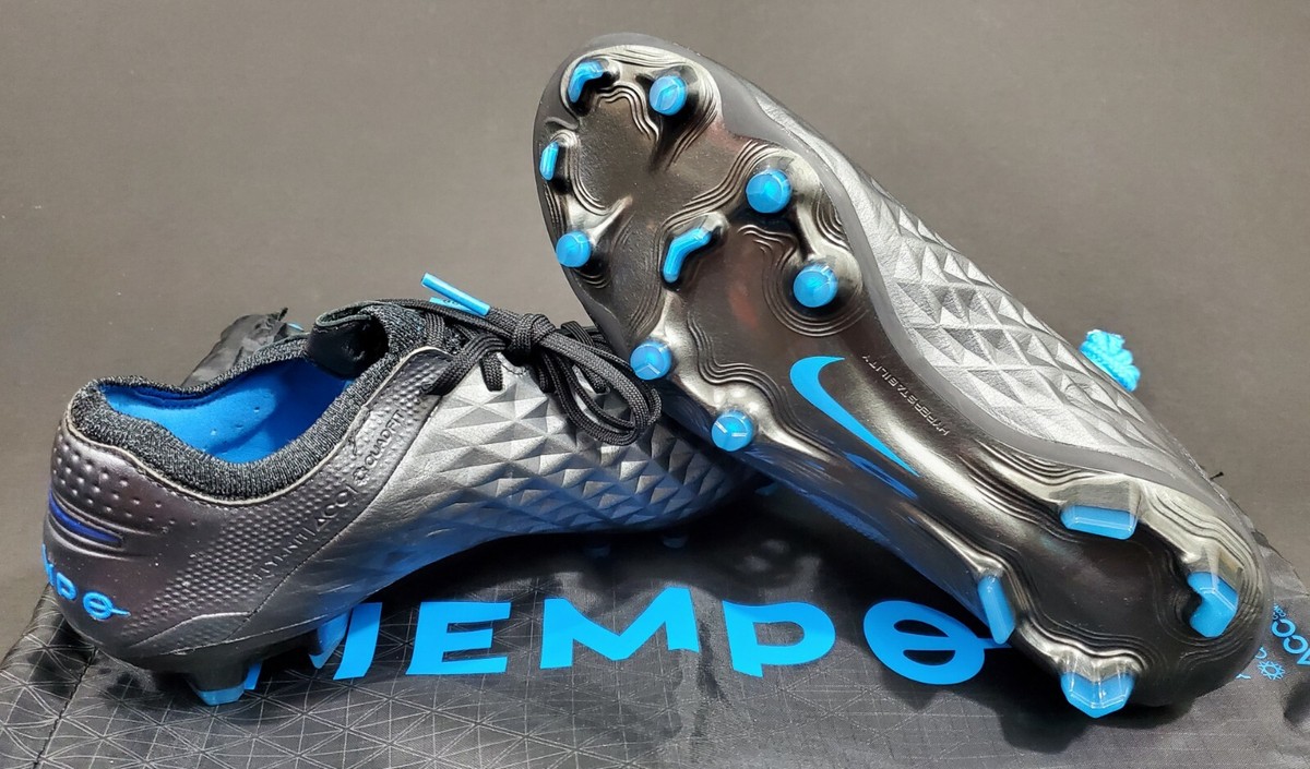 Nike Tiempo Legend 8 Elite Fg, Black/Black-Blue Hero, Size