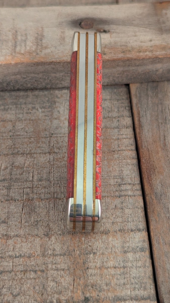 その他 RT-186273 RARE 2005 Case XX Red Rattlesnake Jigged Bone 2.5