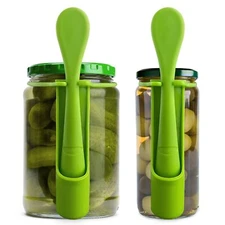 2 Pack Pickle Grabber Fork for Jar Olive Picker Pickle Lovers Kitchen Gadgets