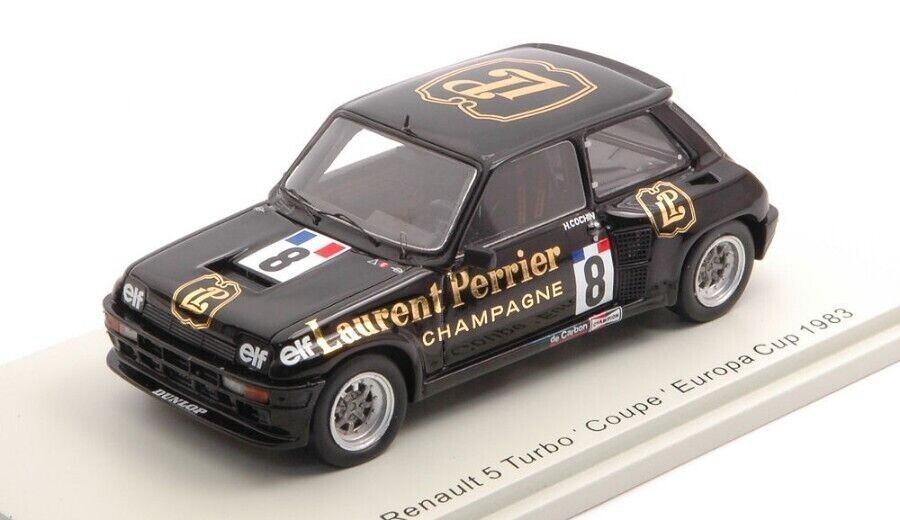 Renault 5 Turbo Spark S5557 réplique historique Eurocup 1983 en résine 1/43