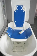 Electric Bath Lift Chair,High-Strength Steel Pole Support,Non-Slip Suction Cups