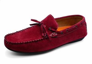 mocasines rojos hombre
