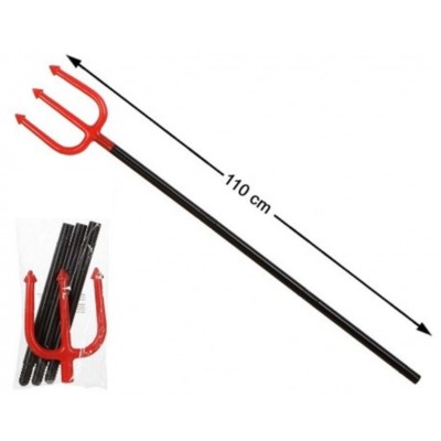 CARNEVALE HALLOWEEN FORCONE DIAVOLO TRIDENTE DEVIL'S PITCHFORK 110