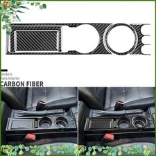 5pcs Real Carbon Fiber Water Cup Holder Panel Cover For Bmw 3 Series E36 1991-99