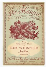1947 THE MASQUE MAGAZINE, Designs for the Theater by Rex Whistler Book II