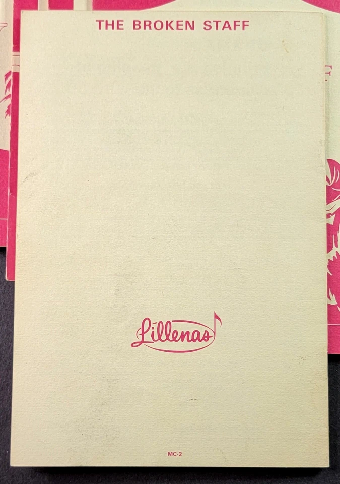 The Broken Staff - A Biblical Drama For Christmas (Play) Libretto Script 1963 - Image 2 of 4