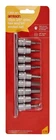 10Pc 3/8" Hex Bit Sockets Screwdriver Allen Steel Heavy Duty 3 4 5 5.5 6 8 10Mm