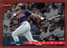 1996 Score Baseball Dave Winfield Dugout Collection #66 EX CLEVELAND INDIANS