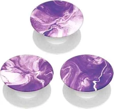 PopSockets PopMinis – Mini Grips for Phones & Tablets (3 Pack) – Purple Nucolor