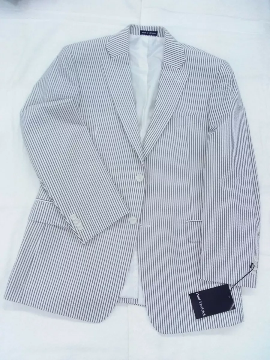 Paul fredrick seersucker best sale suit