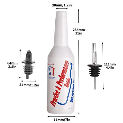 Bottiglia Da Allenamento Per Bartender Flair - 75cl, Bianca, Resistente - Foto 6