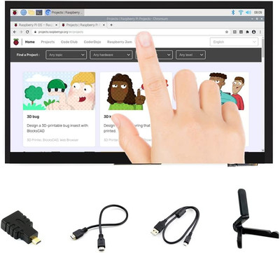 7 Inch HDMI LCD 1024X600 Resolution Capacitive Touch Screen IPS Display Module C