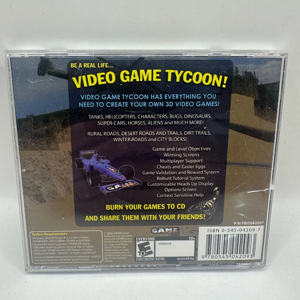 Video Game Tycoon Gold Edition PC CD-ROM Game Scholastic 2009 - Image 2 of 3