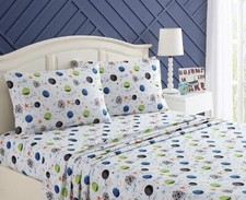Kute Kids Galaxy,Stars 3 pc. Twin Sheet Set Multi color OEKO-TEX
