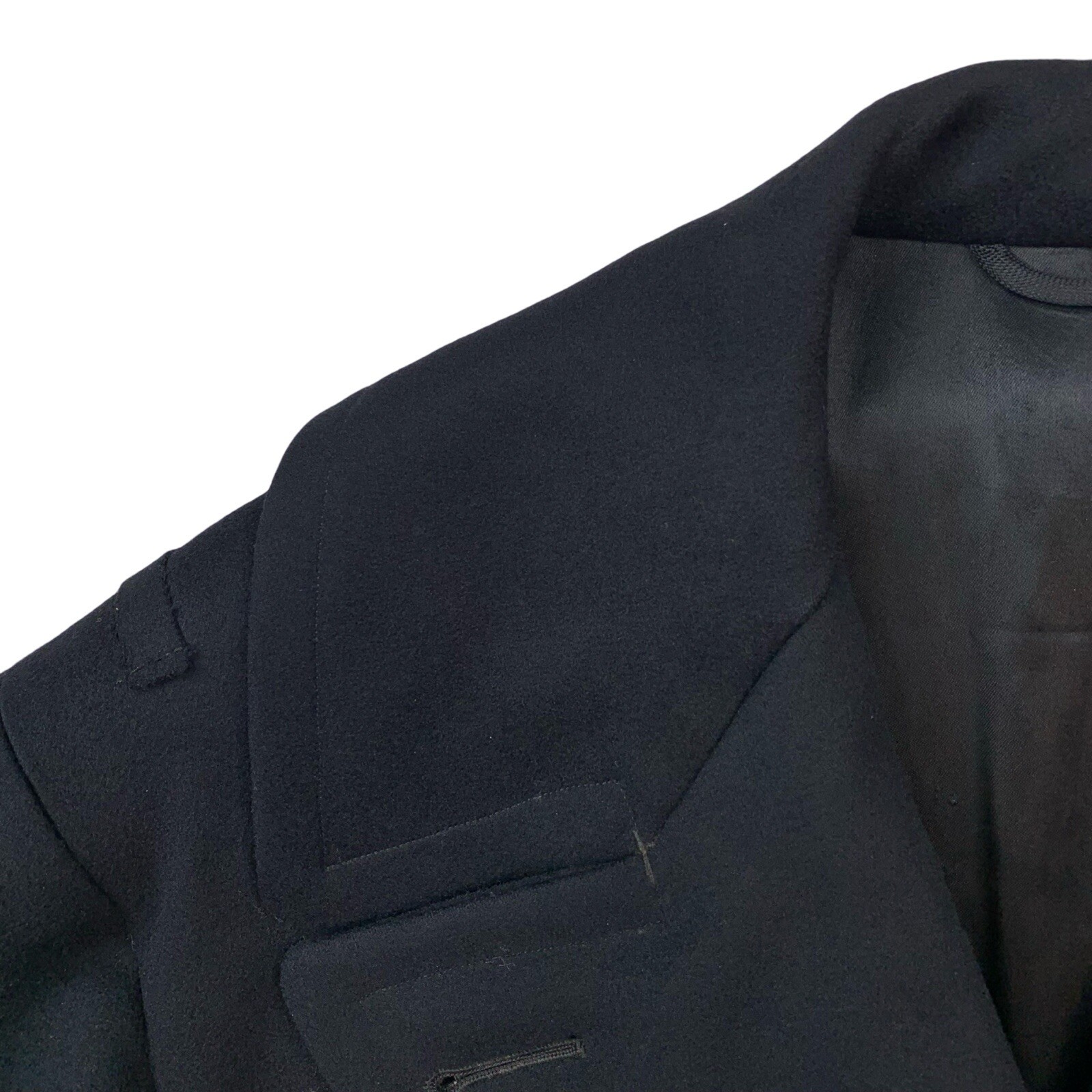 1940's WW2 40 R BJ Simpson Double Breasted Belted Officers Over Coat Made USA image 3