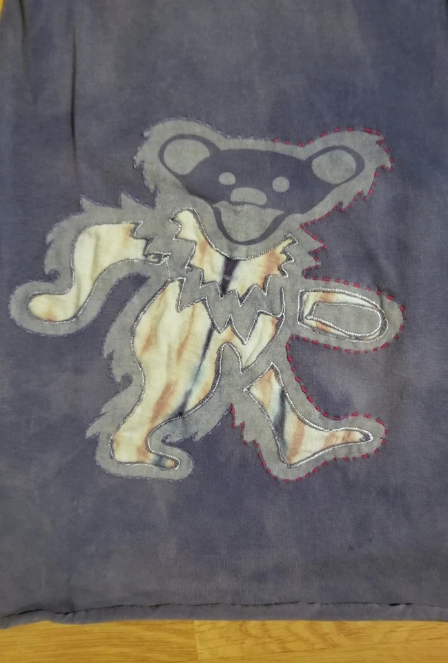 Pantalones Leggings Grateful Dead Bordados Oso Bailarín Púrpura Acampanados ¡ENVÍO GRATUITO!  Foto 3 de 4