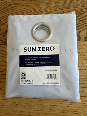 40  x 84'' Single Oyster White Curtain Panel, Grommet Top, Extreme Blackout