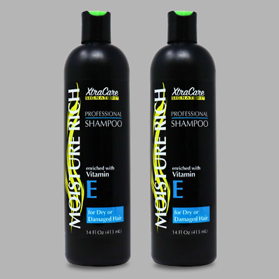 XtraCare Moisture Rich Shampoo with Vitamin E, For Dry Hair  14 fl oz (2-Pack)
