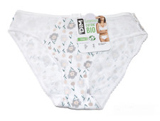 CULOTTE BLANCHE A FLEURS COTON BIO GENEROUS DIM TAILLE 38 NEUF AVEC ETIQUETTE