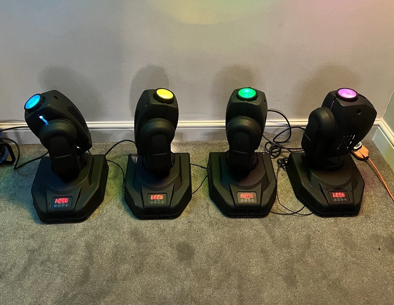 4x Robe 160XT Moving Head Light 150w Lamp DMX Black - Good Working Condition