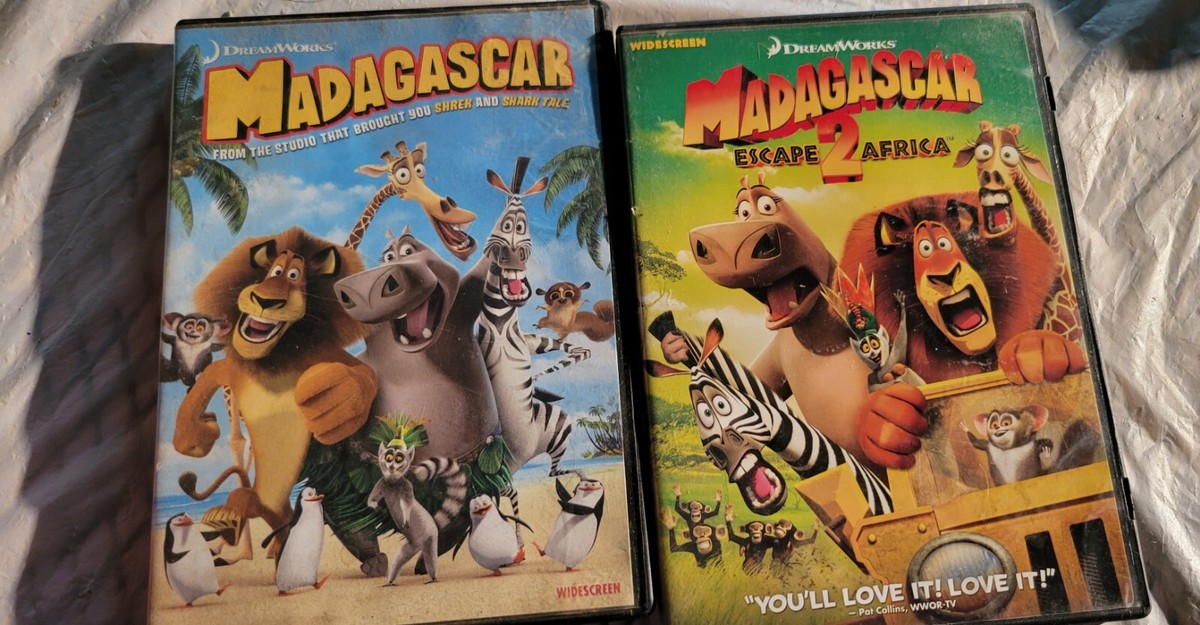 Madagascar 1,2,3, Penguins Of Madagascar Dvds | eBay