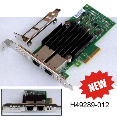 INTEL X550-T2 10GBE ETHERNET ADAPTER X550T2G1P5 LOW + FULL PROFILE NIC #M928