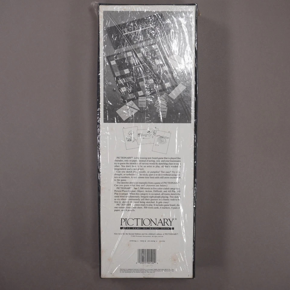 NEW Vintage PICTIONARY First Edition 1985 Board Game Factory Sealed 80s 90s - Image 2 of 4