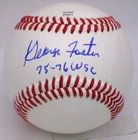 GEORGE FOSTER REDS AUTOGRAPHED BASEBALL INSCRIBED "75-76 WSC" COA FREE SHIPPING