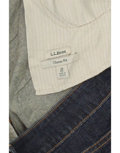 L.L.BEAN Womens High Waist Slim Jeans US 20 3XL W42 L32 Navy Blue DE33 - Picture 3 of 3