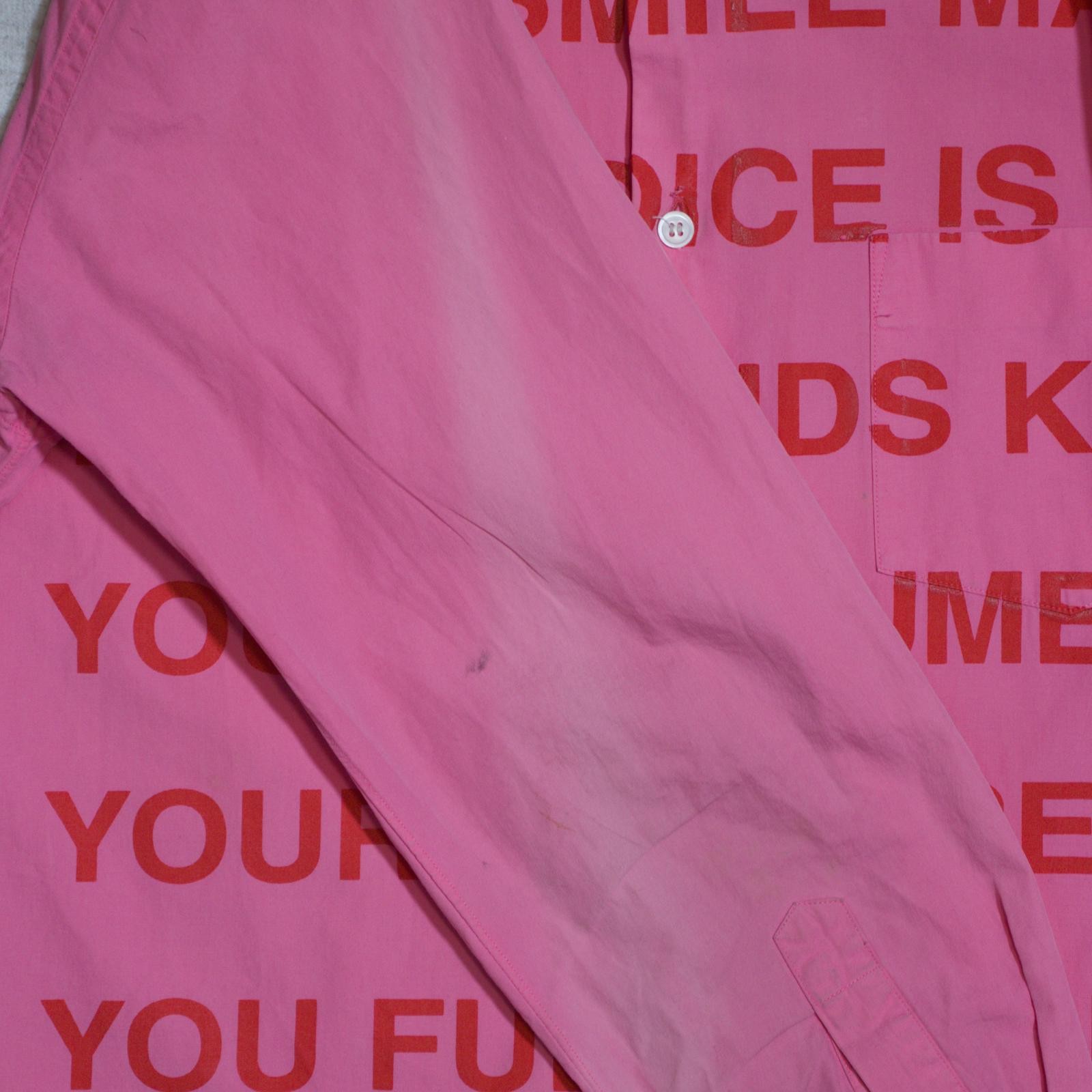 AD2001 Junya Watanabe Pink Poem Button Up image 6