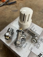 10  Pegler Mistral II Thermostatic Radiator Valve Angled 15mm 1/2" TRV-42250