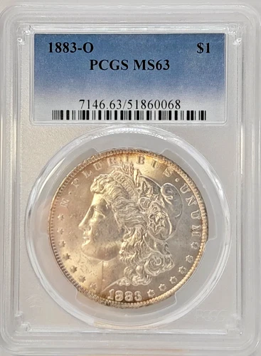 1883-O $1 Morgan Silver Dollar PCGS MS63 Blue Label 90% US Silver Coin
