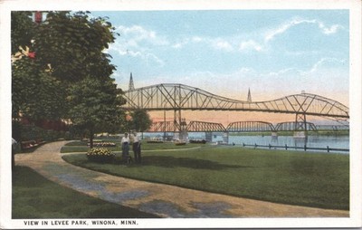 Winona Minnesota View in Levee Park
