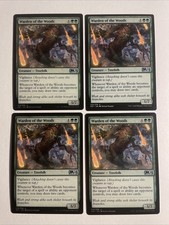 4x Mtg Core Set 2021 M21 Warden Of The Woods NM/M Magic The Gathering