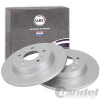 2X A.B.S. Bremsscheiben 290Mm Hinten Passend FüR Nissan Qashqai Renault Captur